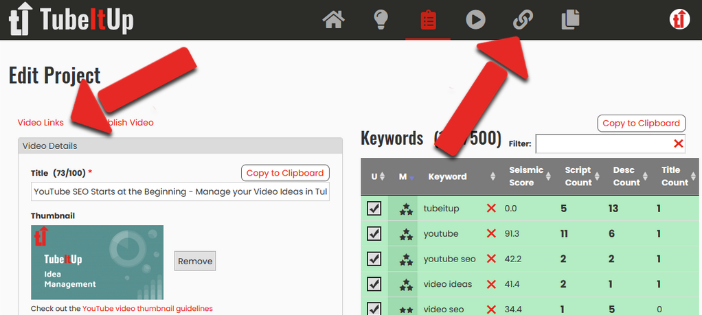 Accessing Affiliate Links Database Example